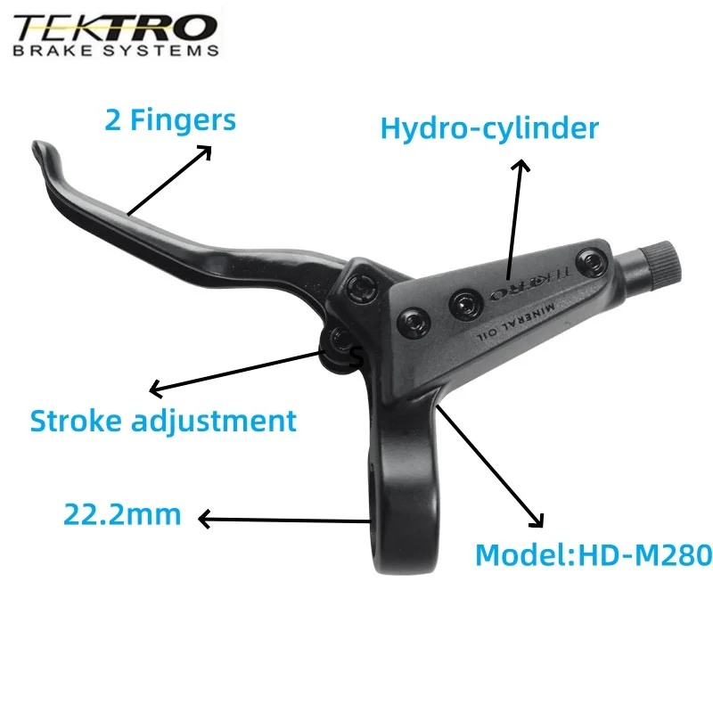 Tektro HD-M280 M281 Mountain Bike Hydraulic Disc Brake Left Front Right Rear MTB Brakes Caliper 2 Piston