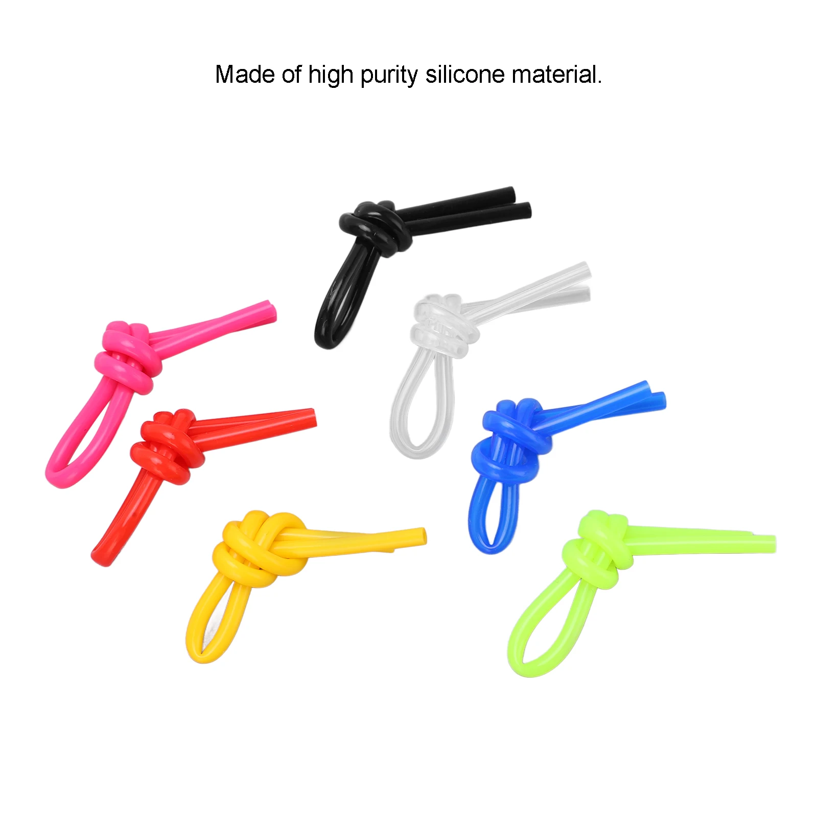 مضرب تنس الاهتزاز المرطب عقدة مرونة ممتازة مضرب تنس سيليكون عقدة 7 قطعة مضرب تنس امتصاص الصدمات عقدة