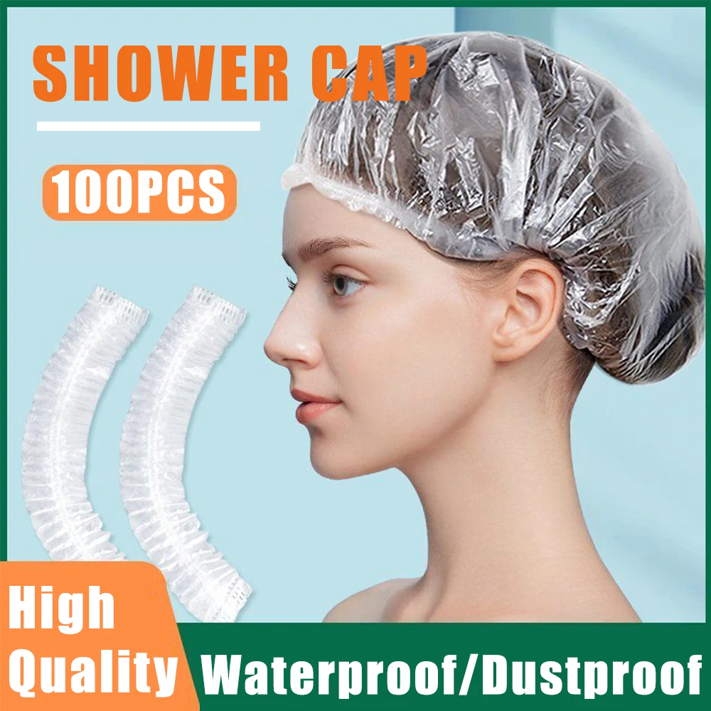 

Salon Disposable Headgear Thickened Waterproof and Dustproof Household Hygiene Hood 100Pcs/Bag