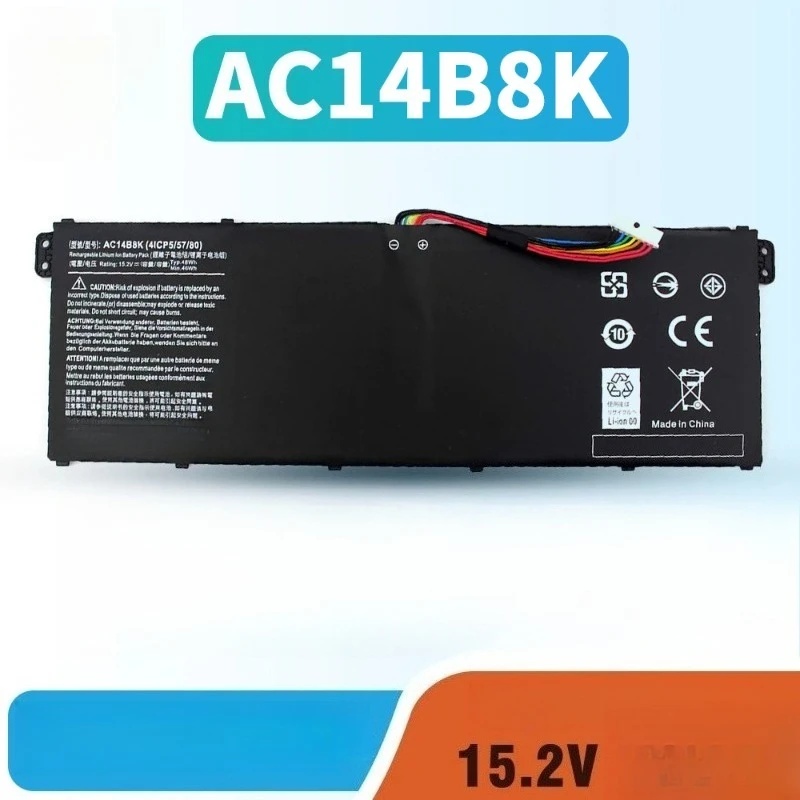 For AC14B8K Battery For Acer Aspire 5 A515-51 V3-372T R5-571T R7-371 ES1-511 Nitro 5 AN515-51 Spin SP111-31 CB3-531 CB5-571
