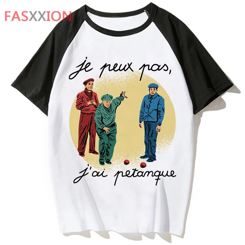 petanque t shirt t-shirt male streetwear for harajuku tshirt clothing hop tee men hip top funny