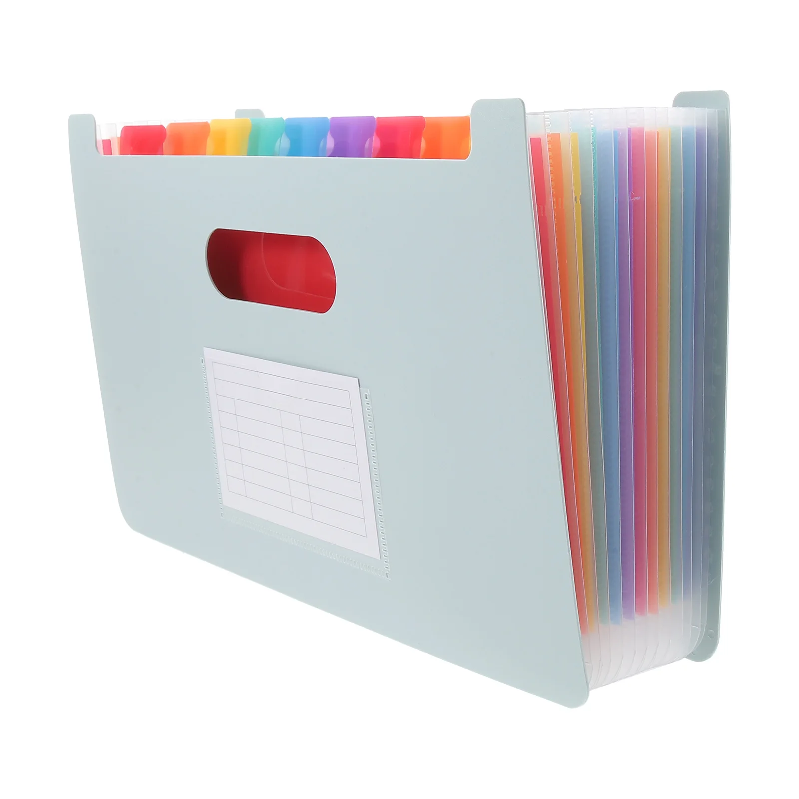 A5 Receipt Organizer Portable Expanding File Folder Wear-Resistant Pp Multi-Layer Document Holder For Office Paper Storage
