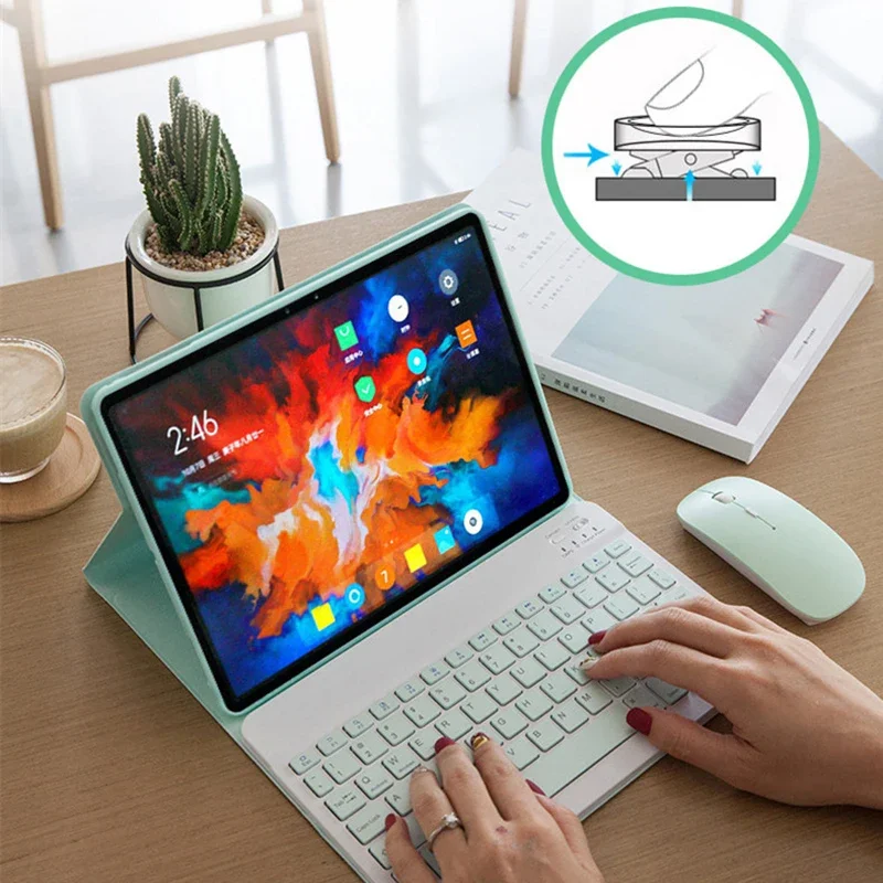 

For Lenovo Tablet Case and Wireles Bluetooth Keyboard For Lenovo Xiaoxin Pad Protective Cover Xiaoxin Pad pro 11in Case Tab M10