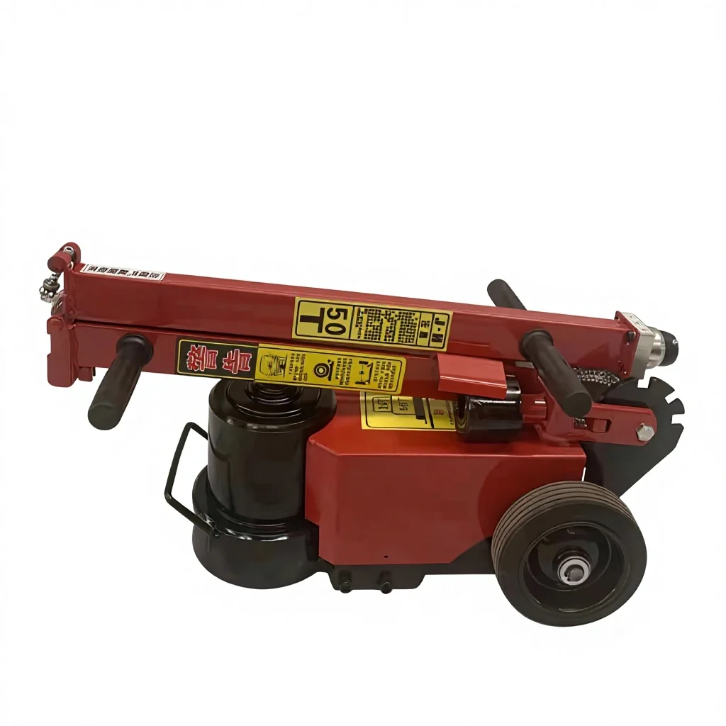 50 Ton 80 Ton Folding Pneumatic Hydraulic Jack High Efficiency Workshop Tool