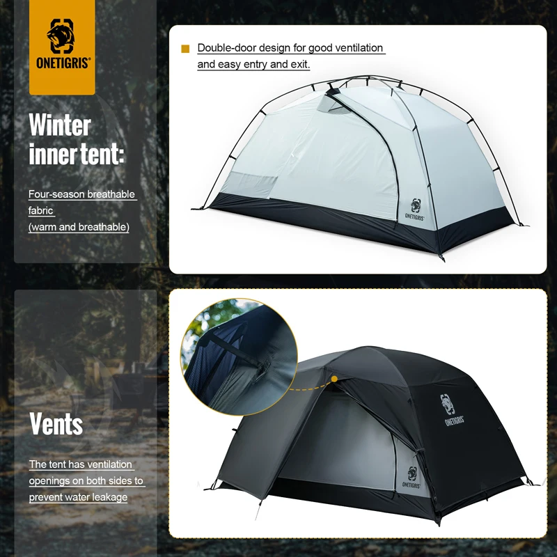 OneTigris STELLA – Tienda Campaña 2 Personas Ultraligera