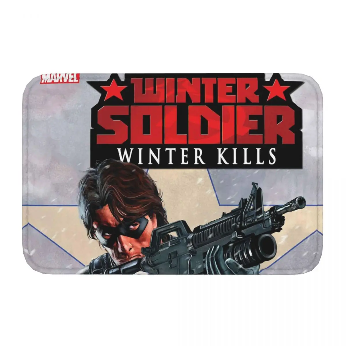 Marvel Winter Solider Non-slip Doormat Shoot Living Room Kitchen Mat Outdoor Carpet Indoor Modern Decor