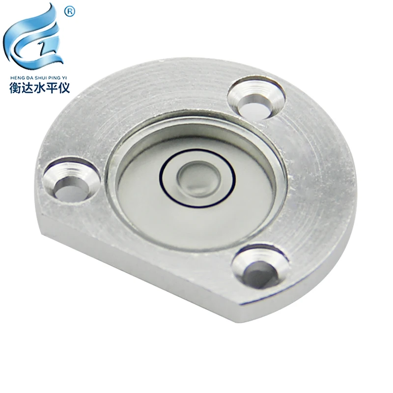 Metal flange level high precision horizontal bubble total station horizontal bubble semicircle level bubble