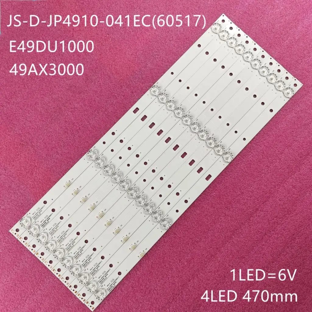 

New 10 PCS/set LED backlight strip for CTV5035 SMART CURVED CTV5035SMART E49DU1000 Mcpcb JS-D-JP4910-041EC(60517)