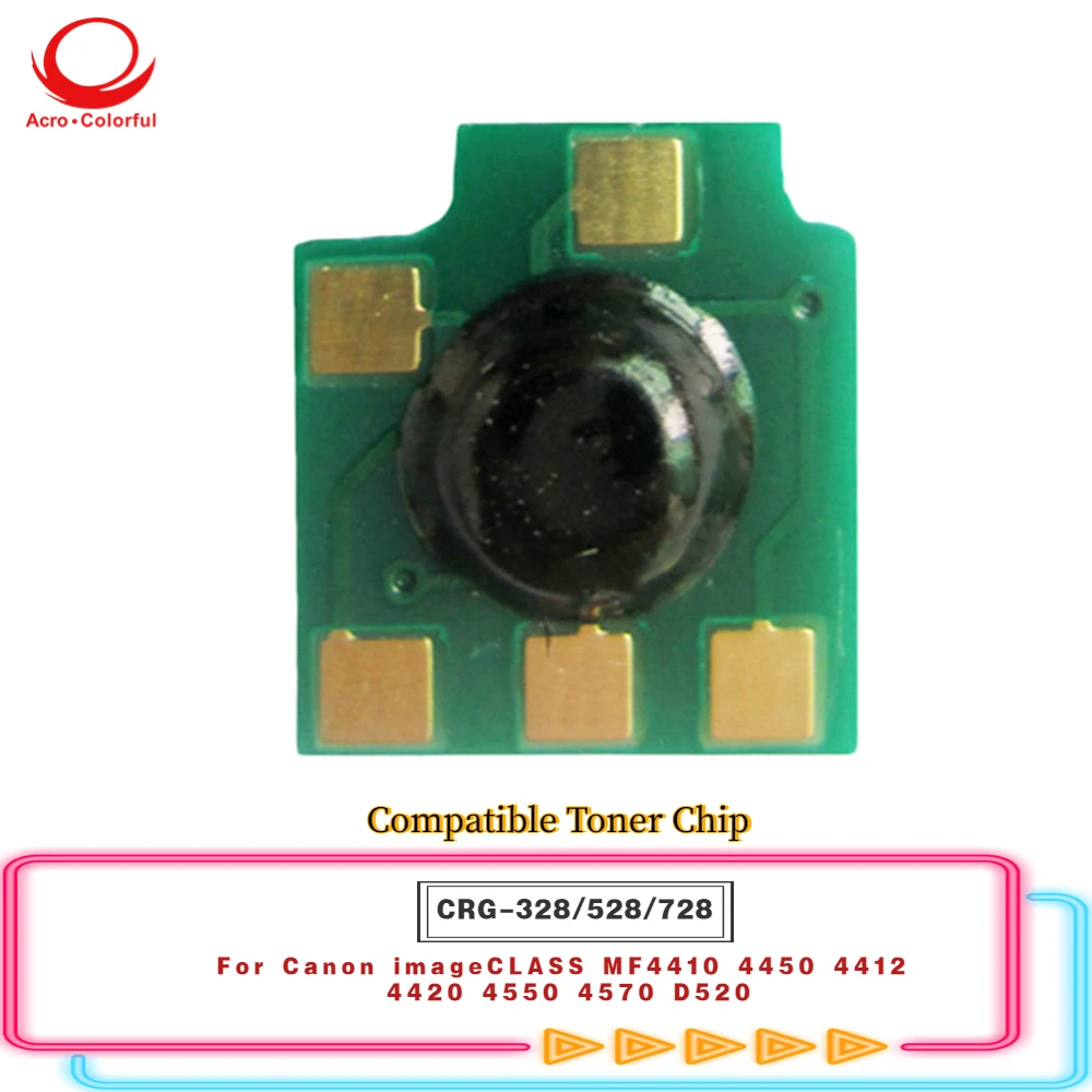 10PCS CRG-328 CRG-528 CRG-728 Toner Chip For Canon IC MF4410 4450 4412 4420 4550 4570 D520 Laser Printer Copier Cartridge