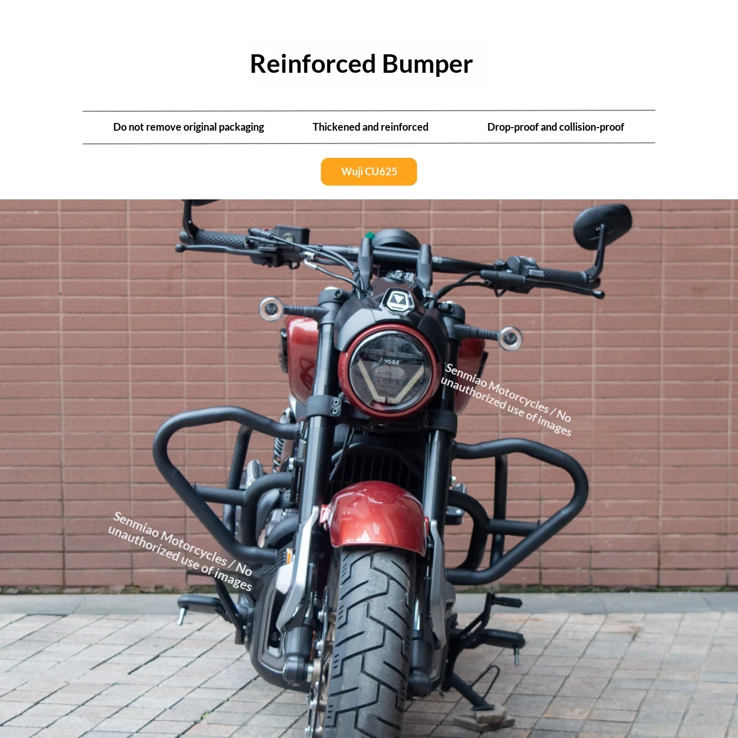 【Premium】For VOGE cu625 guard guard backrest side bag modification accessories AMT auto/manual folding backrest bumper