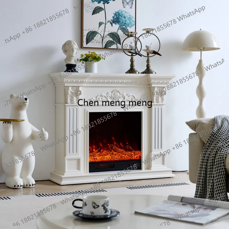 R European fireplace decorative cabinet, American fireplace rack, simulated fire electronic fireplace core for home use