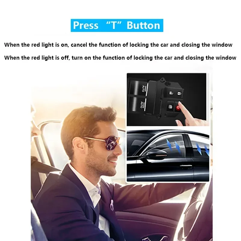 For Honda Fit Jazz Vezel XR-V XRV City 2014-2020 White Backlight Electric Power Window Glass Control Button Switch LHD