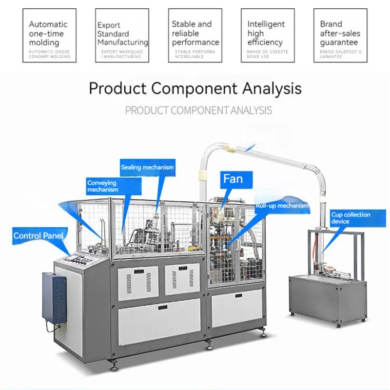 Disposable Ultrasonic Forming Machine, Fully Automatic Medium Speed Disposable Paper Cup Machine