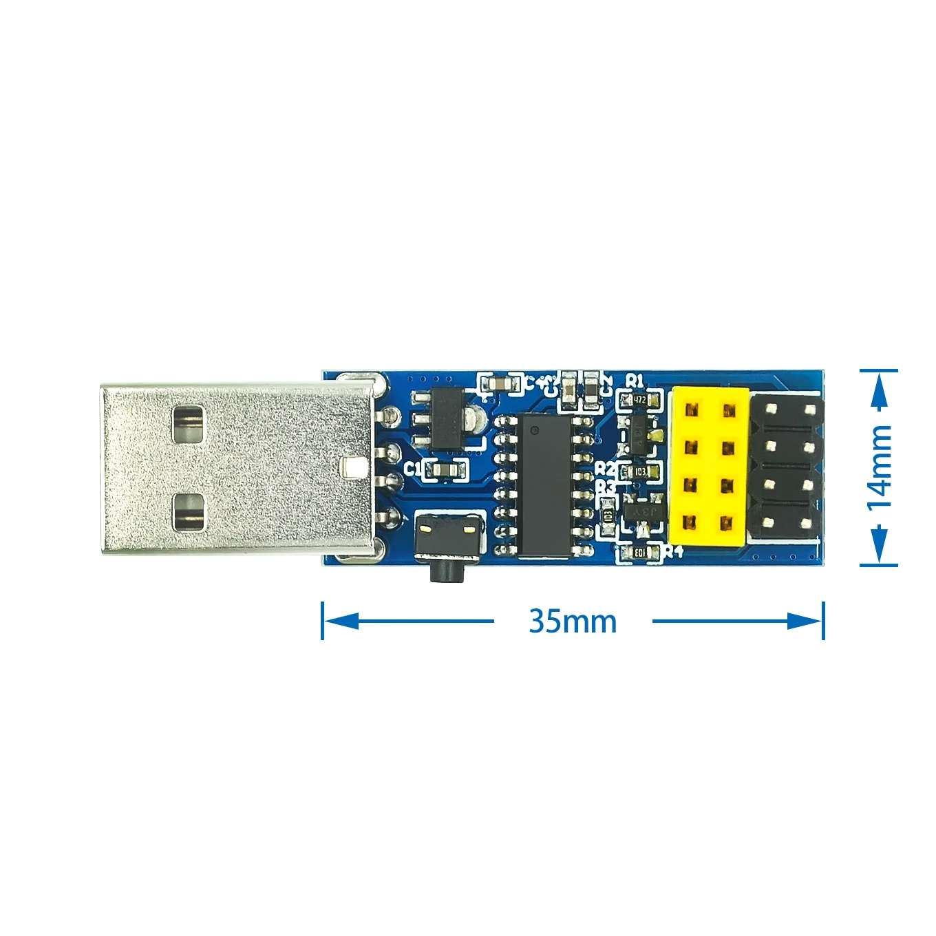 1 шт. CH340C USB ESP8266 ESP-01 ESP01S Prog WIFI модуль загрузочного устройства, развивающая плата для Arduino, адаптер программатора