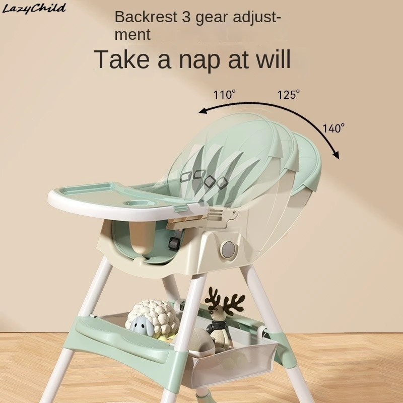 LazyChild Baby Dining Chair Dinner Multifunctional Foldable Baby Chair Home Portable Baby Table Seat Children Dining Table