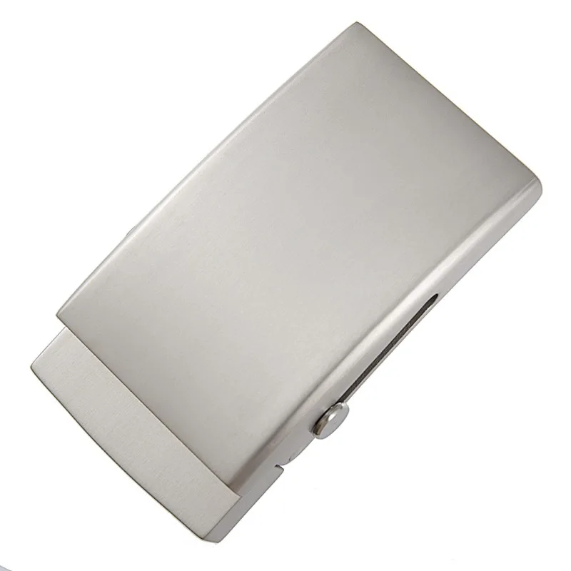 35 مللي متر التيتانيوم النقي الأسطوانة شريط حزام مشبك الرأس-التيتانيوم غير قابل للصدأ رجال الأعمال عادية تنوعا الجينز حزام مشبك #4