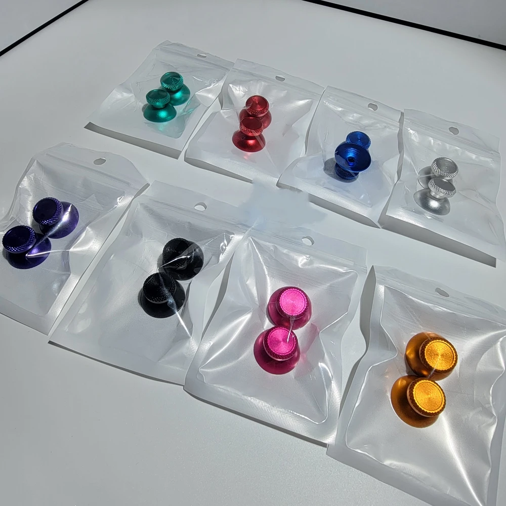 2/10 قطعة سبائك الألومنيوم التناظرية عصا التحكم Thumbstick قبضة غطاء ل PS5 تحكم غمبد اكسسوارات استبدال قبعات الروك #6