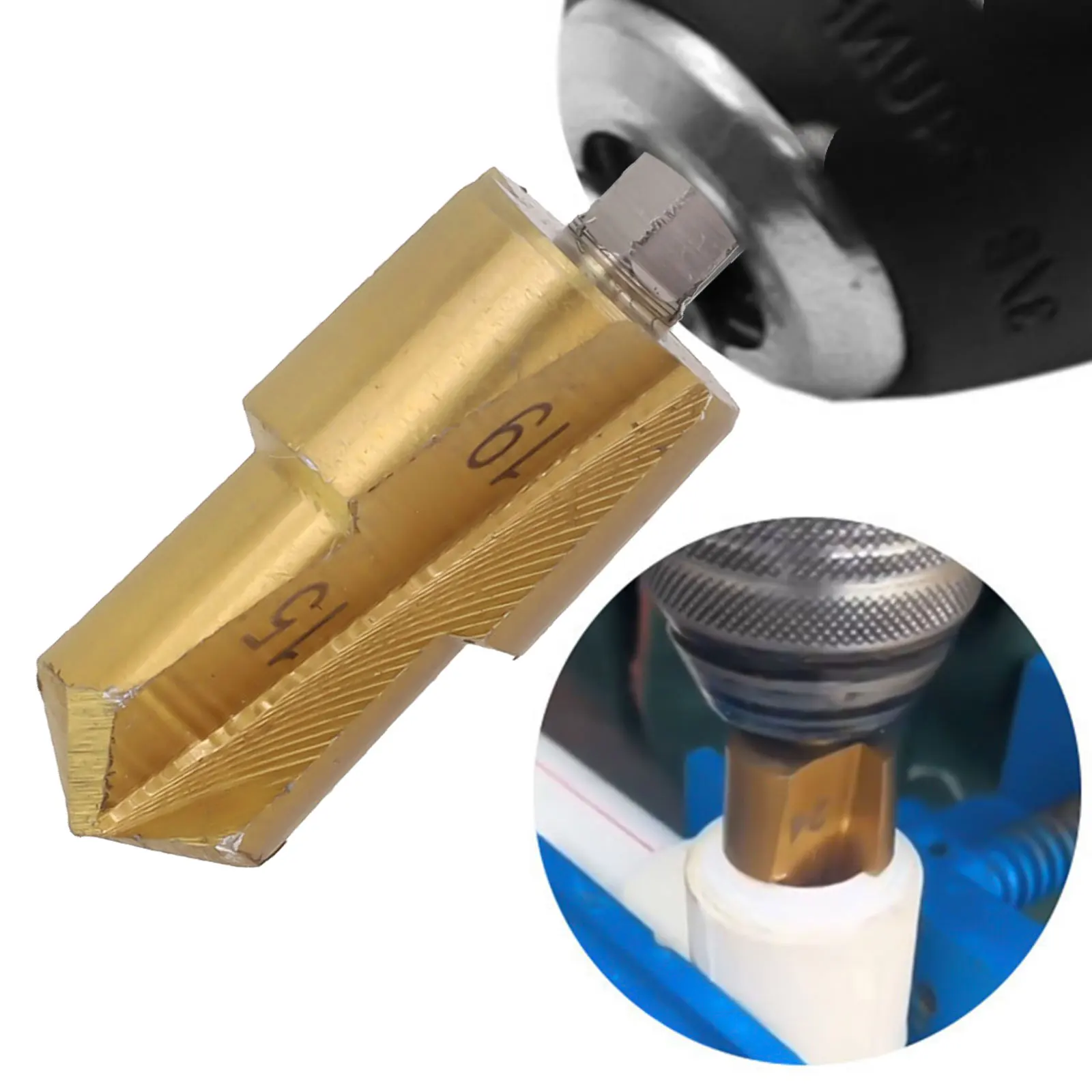 Herramienta de conexión de tubería de agua con vástago hexagonal, broca escalonada de elevación PPR, 4 Uds. # 20 # 25 # 32 # 40 Perforadora de expansión fontanero