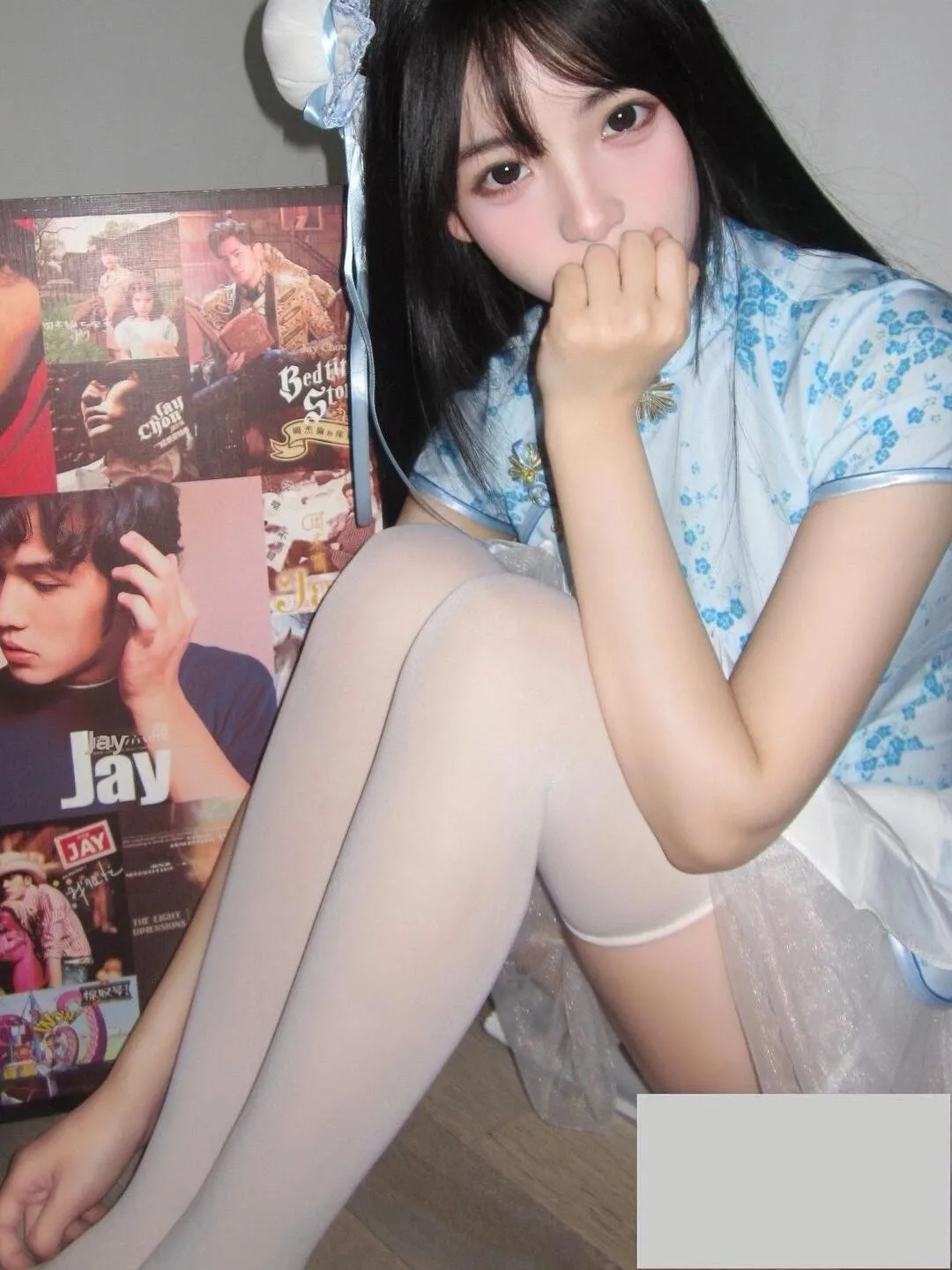 فستان تشيونغسام صيني، زي تنكري للهالوين وعيد الميلاد، زي خادمة ناعم للفتيات، زي يومي بأكمام قصيرة من مواد أخرى