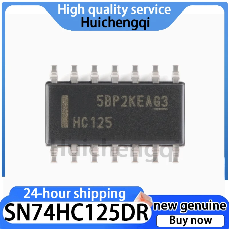 10PCS Original Genuine SN74HC125DR SOIC-14 Tri State Output Four-way Bus Buffer Gate Logic Chip