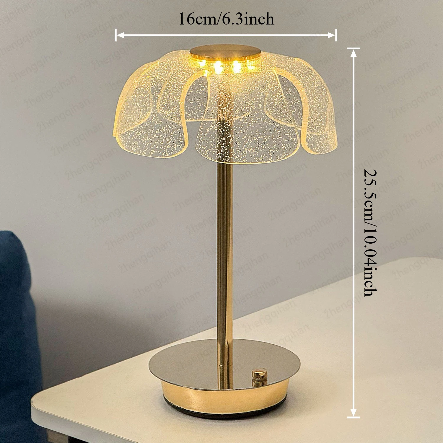 Lampu Meja Isi Ulang LED Sensor Sentuh Lampu Malam Desktop Lampu Baca Nirkabel Untuk Restoran Hotel Bar Dekorasi Kamar Tidur