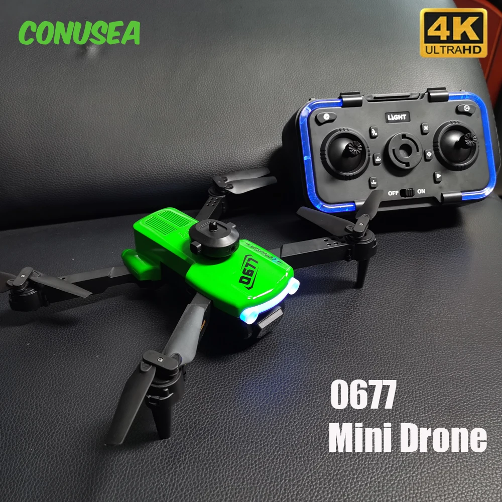 

RC Dron CONUSEA 0677 Drone mini 4k camera Quadcopter FPV drones Radio controlled helicopter remote control toy for children Boys