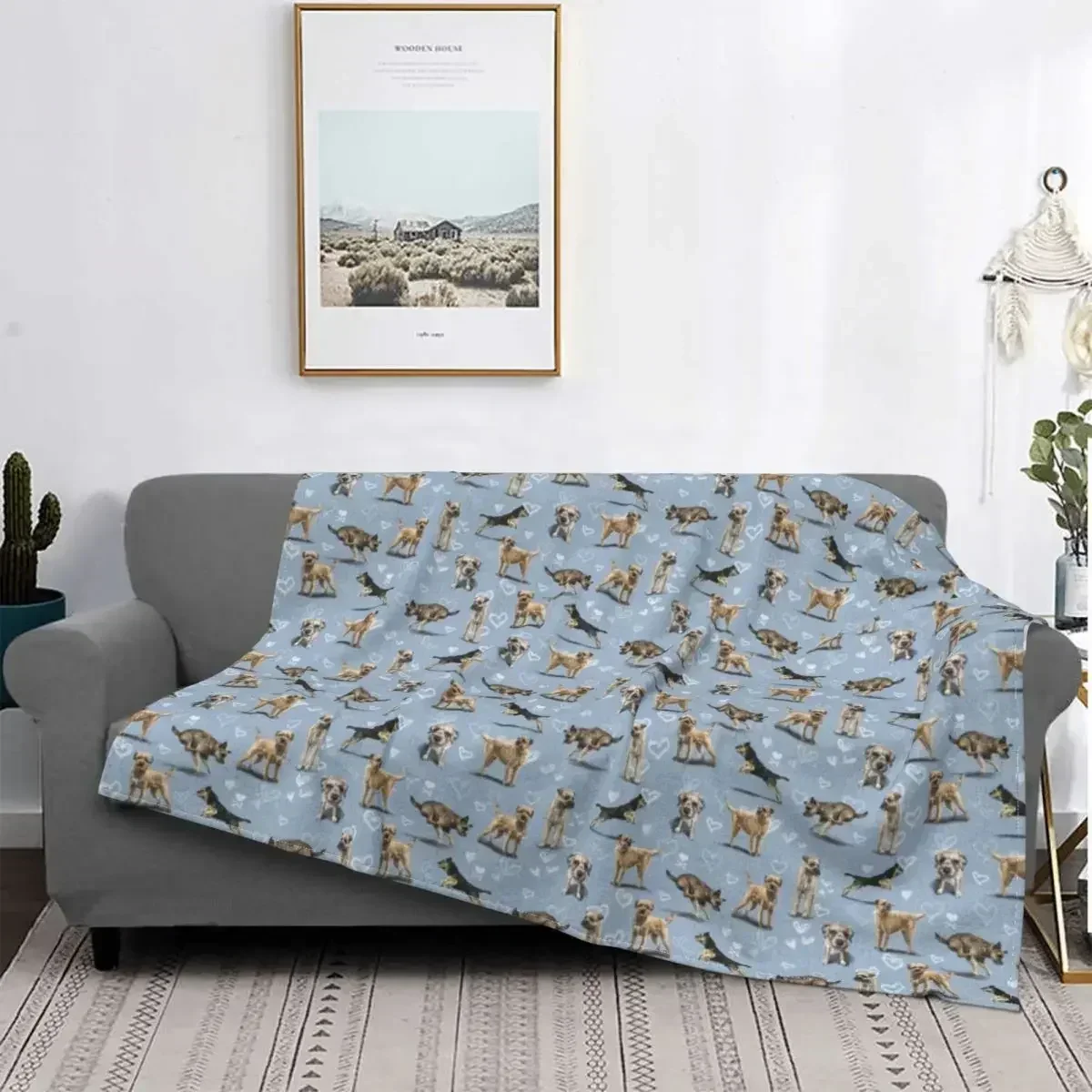 

Y2k Children 3d Printed Baby Blanket The Border Terrier Babes Carpet Baby Blanket Flannel Fabric Thin Blanket for Children Cover