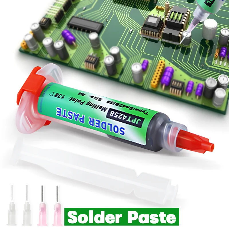 

Sn42bi58 SMD Welding Paste Syringe Solder Paste Low Temperature 138℃ Soldering No Clean Solder Paste For Phone Component Repair