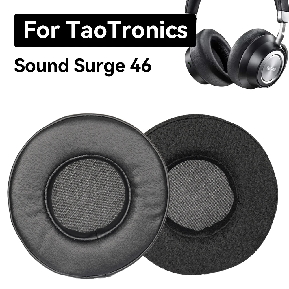 Sound Surge 46 Cuscinetti auricolari per TaoTronics Sound Surge 46 Cuffie Cuffie auricolari di ricambio Cuscinetti auricolari in pelle PU Spugna schiuma