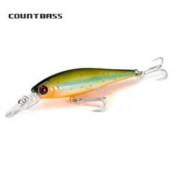 Countbass schwimmende Minnow-Wobbler, 78 mm, 9,6 g, Anglerköder zum Angeln, Tauchen, Tiefe 1,2–1,5 m, Hardbait