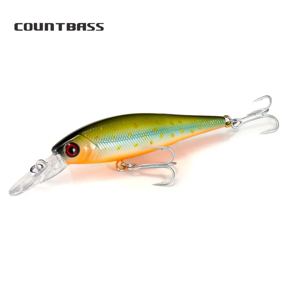 Countbass Floating Minnow Wobblers 78mm 9.6g Angler's Lure for Fishing Diving Depth 1.2-1.5m Hardbait