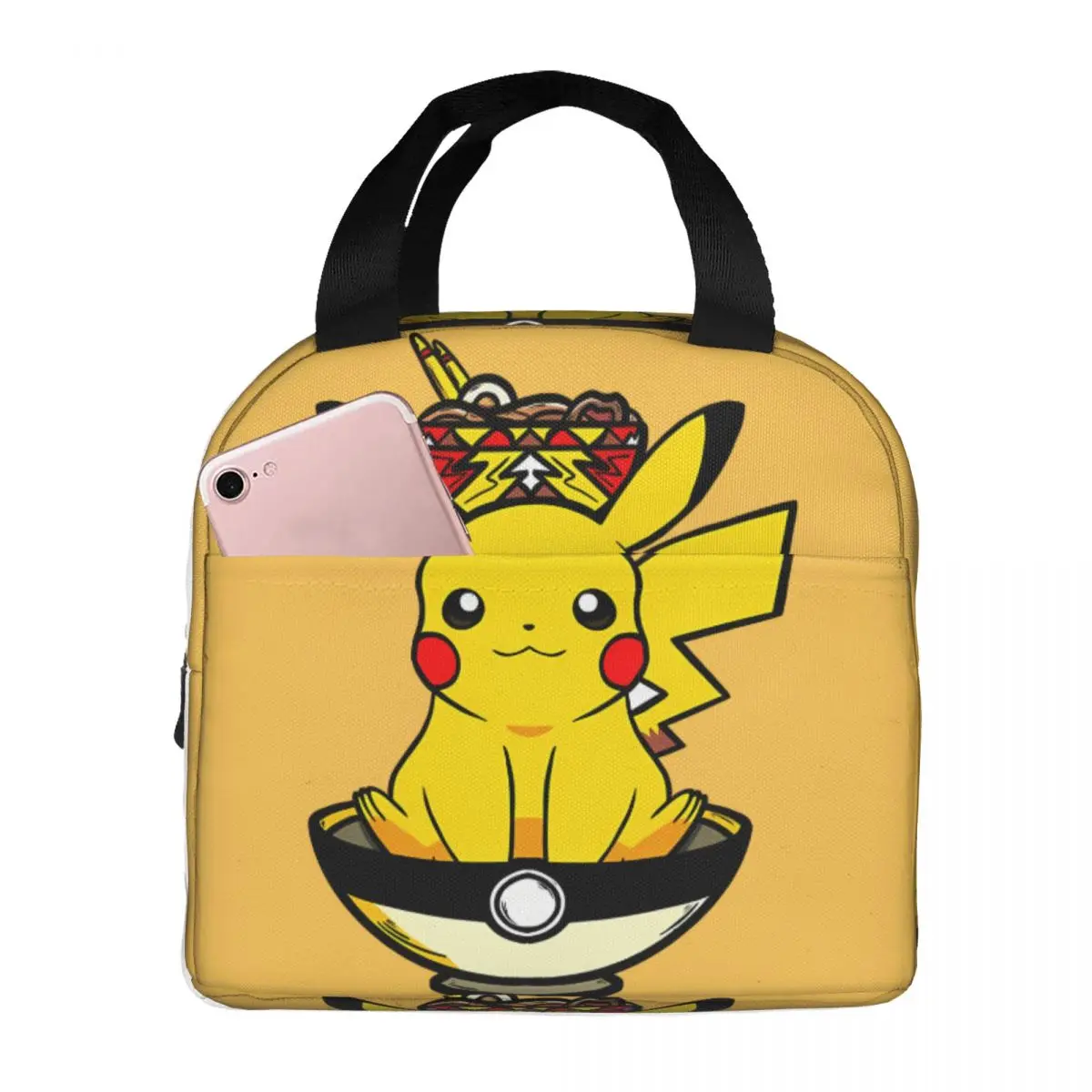 folha-de-aluminio-de-isolamento-bolso-caixa-de-comida-adequado-pokemon-pokeramen-adesivo-pikachu-monstro-piquenique-lunch-bag-adolescente
