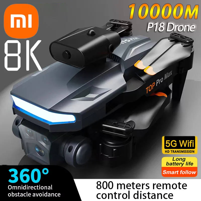 Xiaomi MIJIA P18 MAX Drone 8K 5G GPS Professional HD Aerial Photography Dual-Camera Optical Obstacle Avoidance Quadcopter 10000M