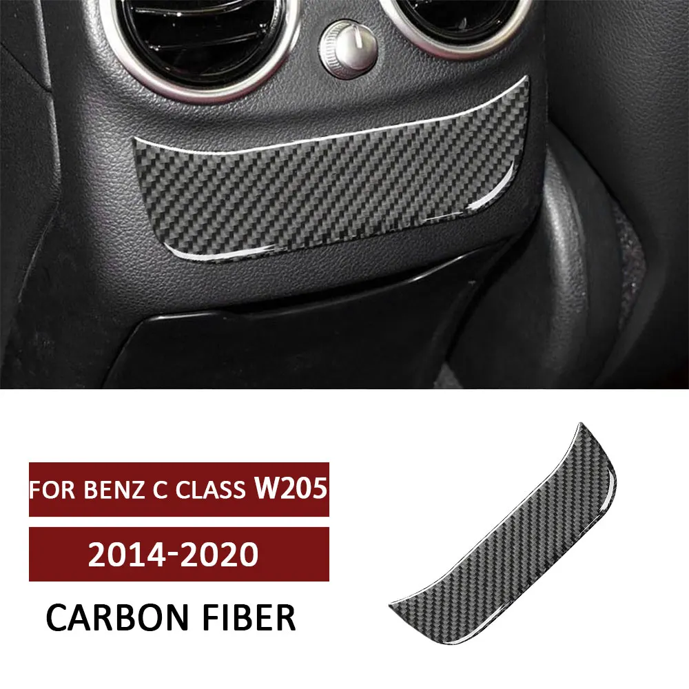 

Car Rear Air Outlet Vent Panel Trim Sticker for Mercedes Benz C Class W205 GLC 2014-2020 Carbon Fiber Auto Interior Accessories