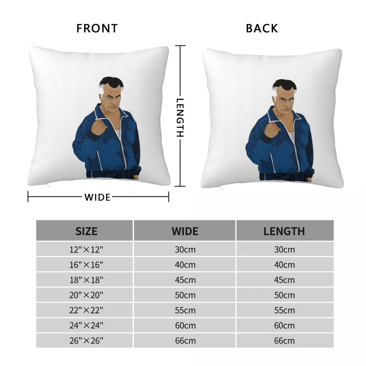 Paulie Gualtieri The Sopranos Square Pillowcase Polyester Linen Velvet Printed Zip Decor Throw Pillow Case Room Cushion Cover