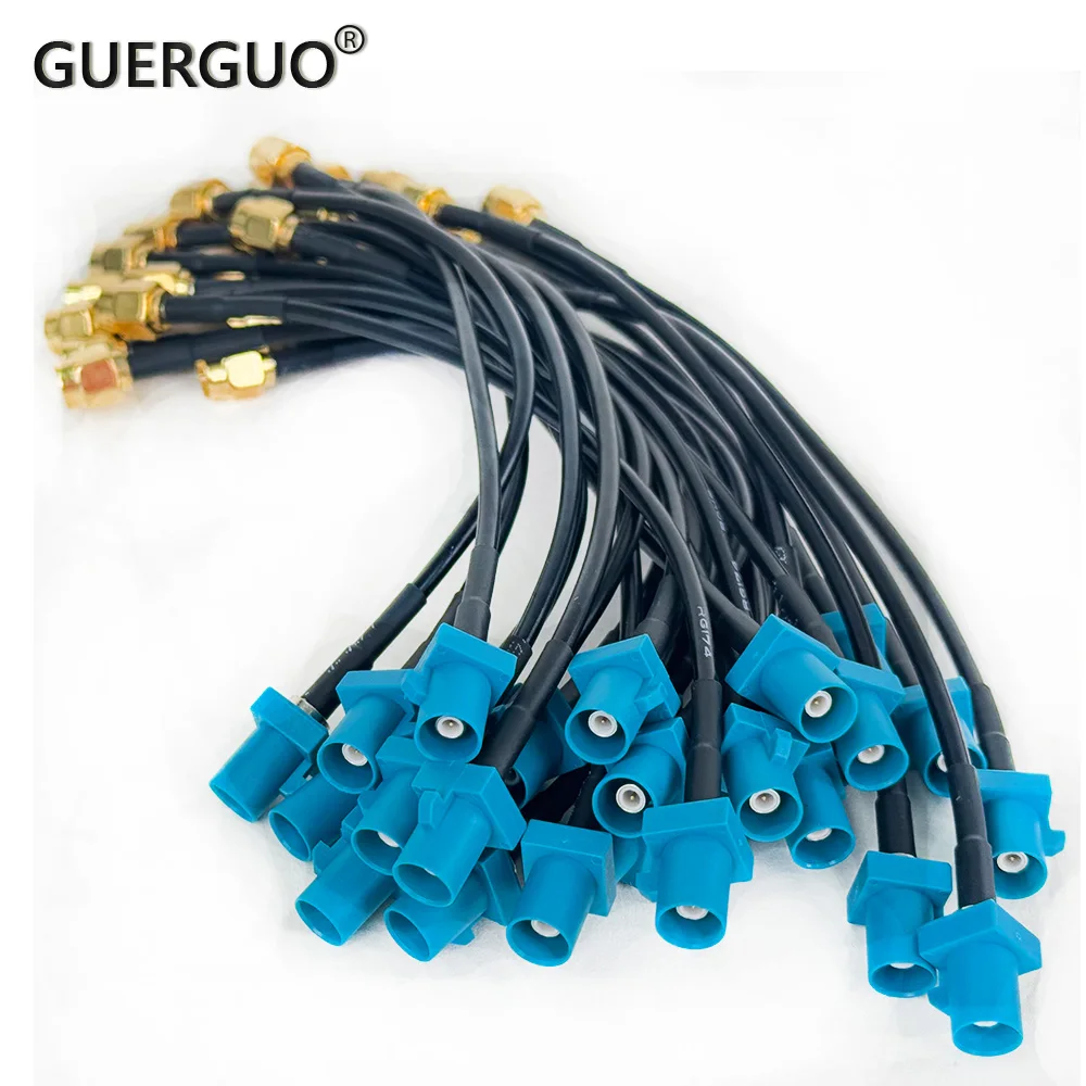 1PC Fakra Z Stecker auf SMA Stecker RG174 Kabel Auto Navigation GPS Antenne Adapter Verlängerung Kabel RF koaxial Zopf
