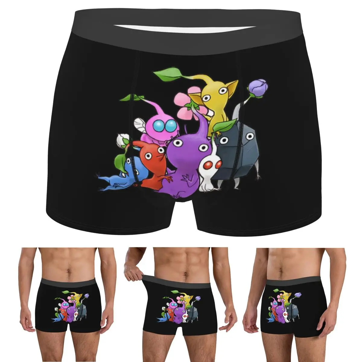 

Boxer Underpants Shorts 170 Pikmin Ideas Game Art Panties Male Ventilate Underwear for Homme Man Boyfriend Gifts