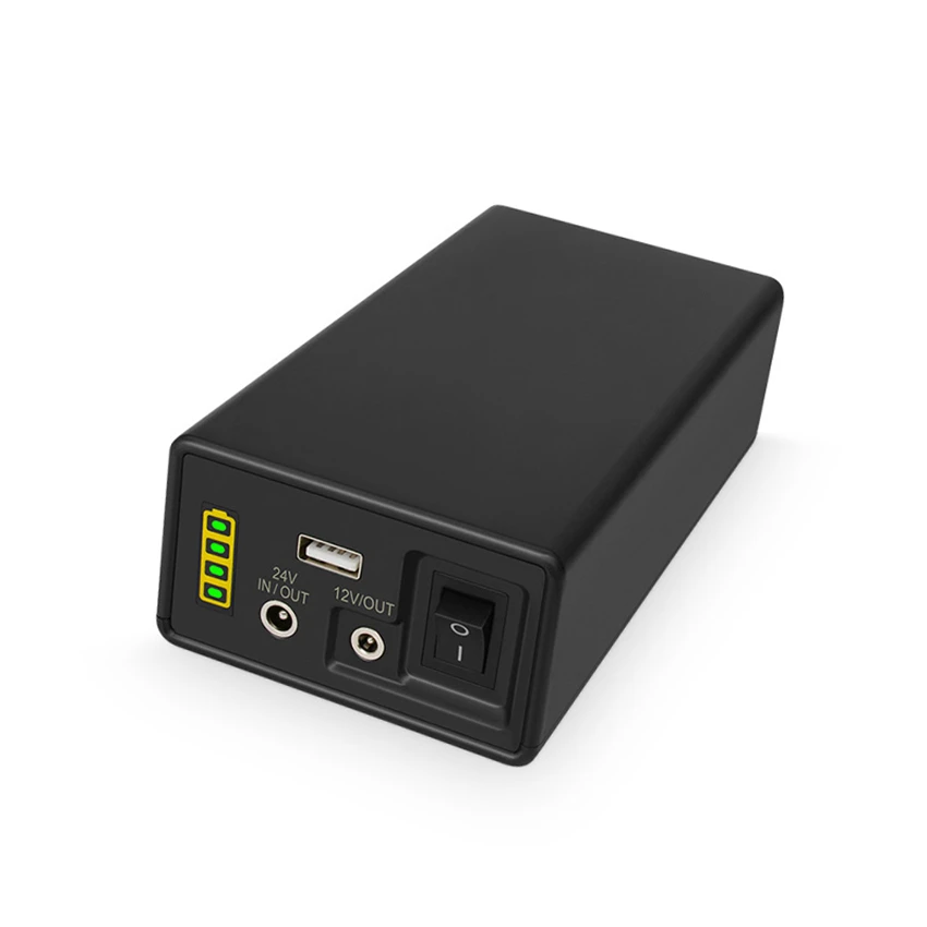 Factory Price Newest 44800Mah Uninterrupted Power Supply 24V 12V Mini Ups Lithium Battery For Wifi Router