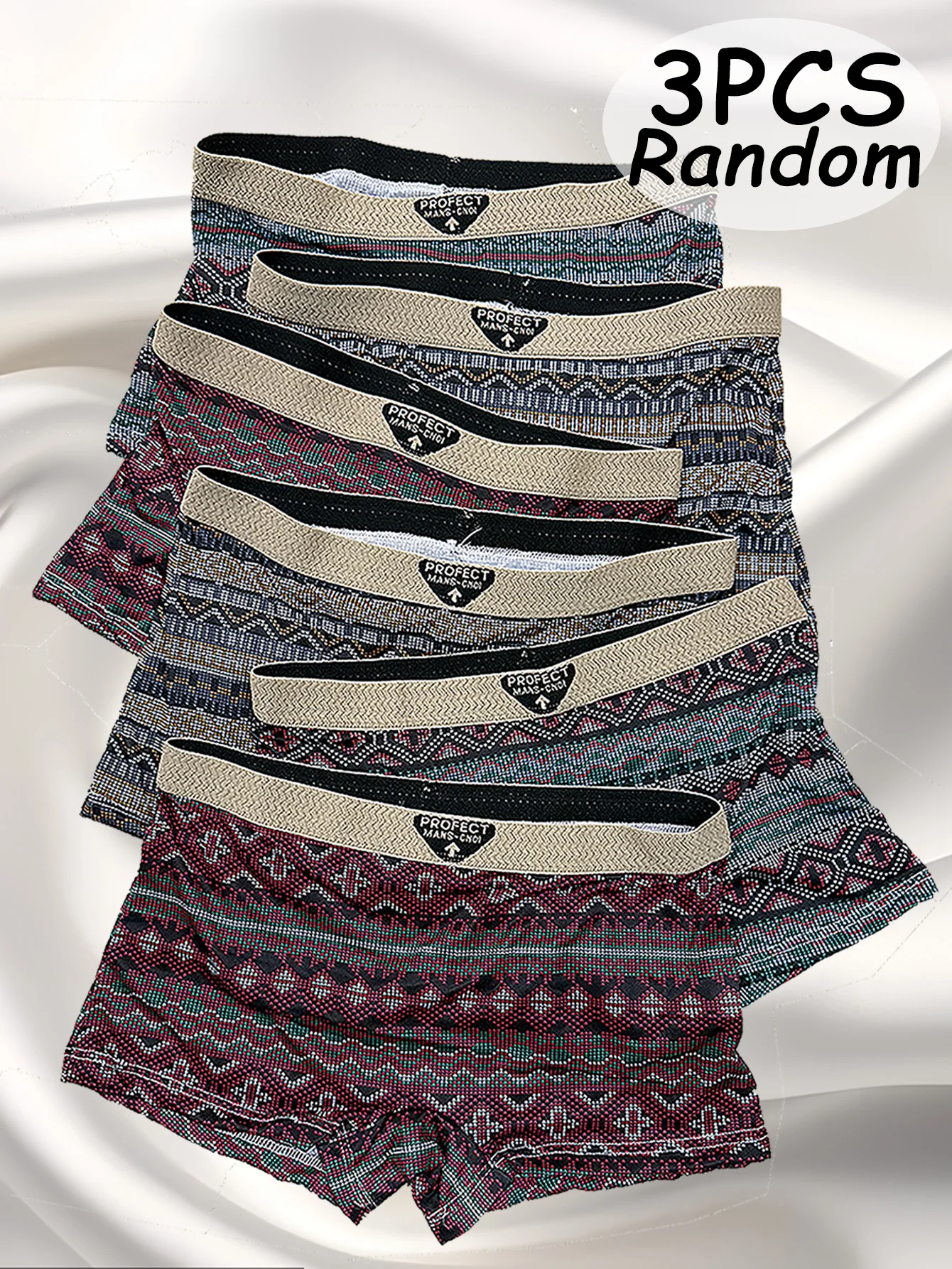 

Комплект из 3 женских трусиков больших размеров в ретро-стиле с принтом, дышащее спортивное комфортное нижнее белье для женщин