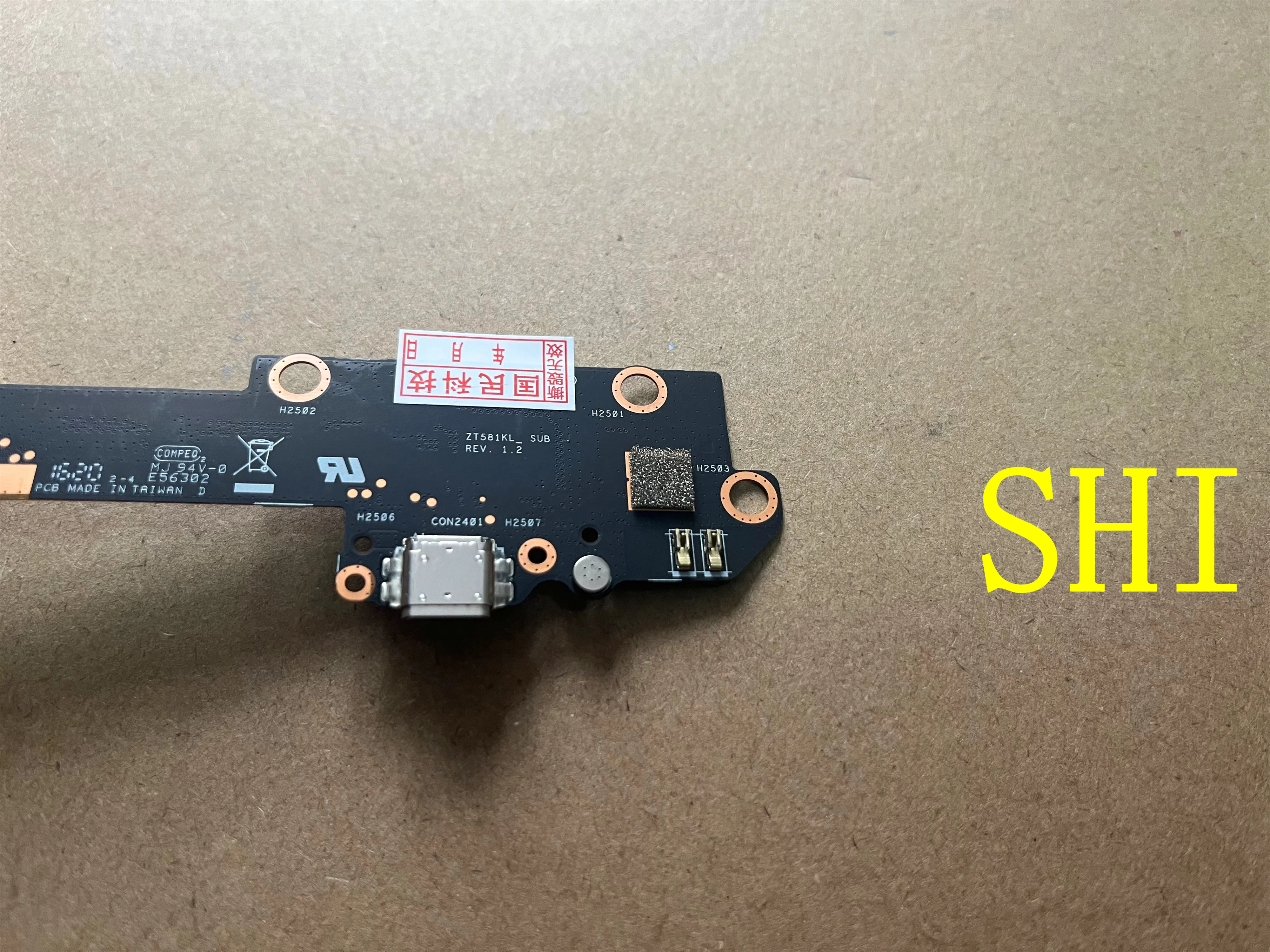 ZT581KL  Used  FOR  ASUS ZT581KL _SUB REV.1.2 P008 TYPE-C CHARGING BOARD  free shipping