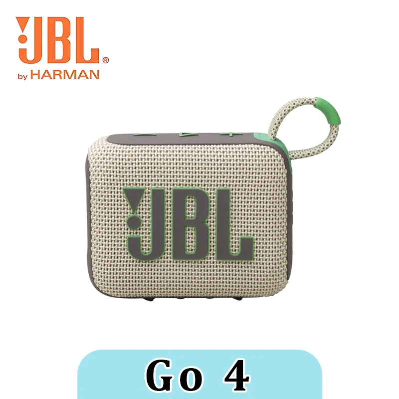 Altavoz Bluetooth JBL GO4 Amarillo, Música Gold Brick Cuarta Generación, Clásico, Resistente al Agua, para Ciclismo al Aire Libre, Camping, Subwoofer