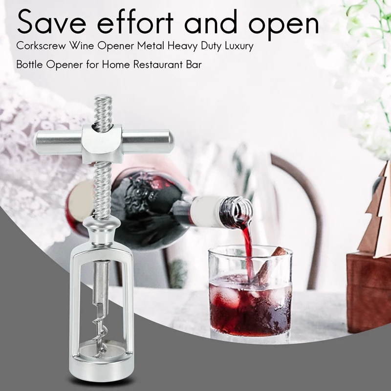 Ouvre-bouteille tire-bouchon ouvre-bouteille en métal robuste ouvre-bouteille de luxe pour la maison Restaurant Bar