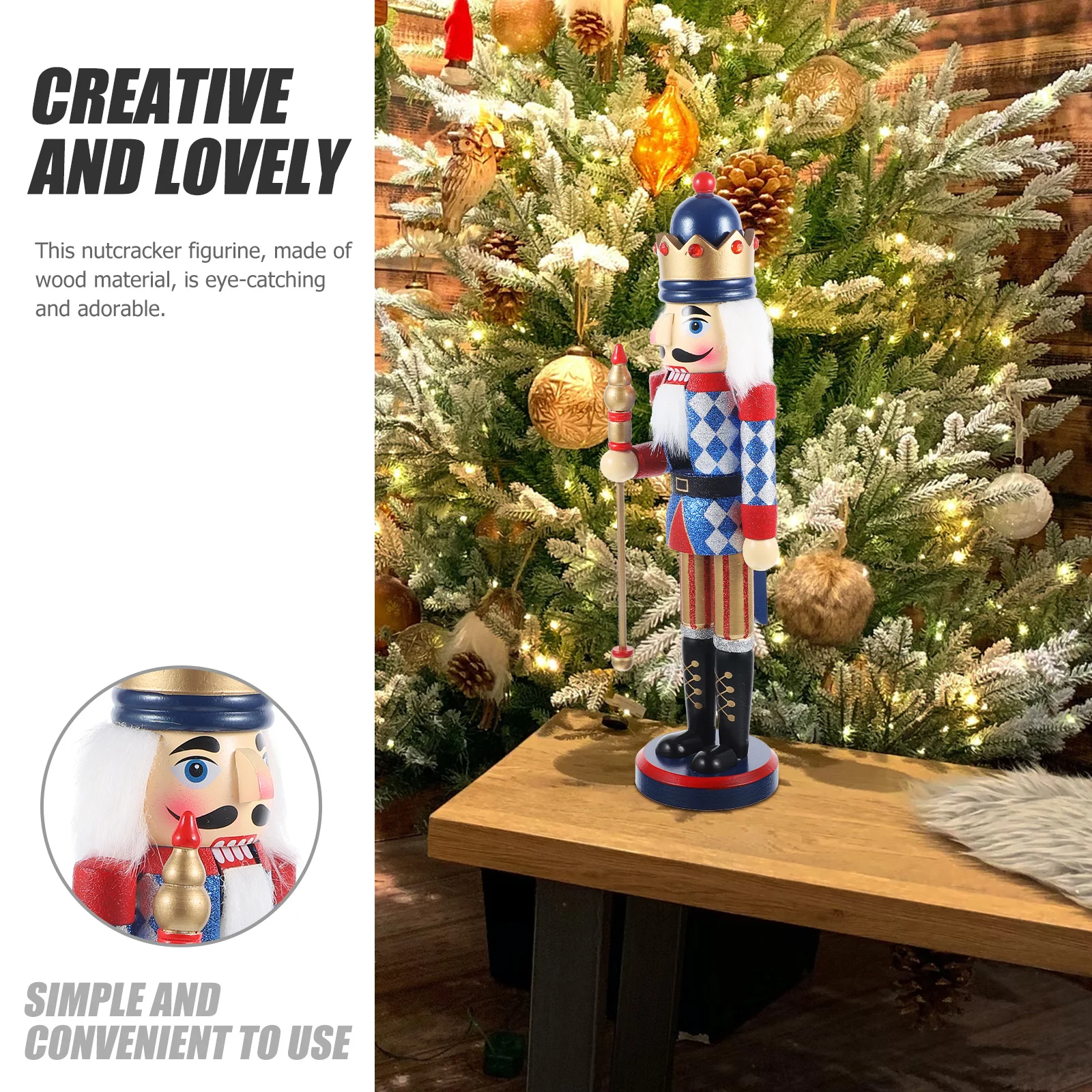 

Nutcracker Puppets Nutcrackers Craft Soft Traditional Soldier Ornament Wood Desktop