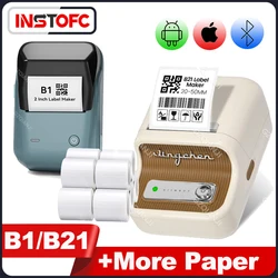 NIIMBOT B21 B1 Label Maker Portable Handheld Wireless Bluetooth Thermal Printer Various sizes Paper Sticker Food Price Tag Use