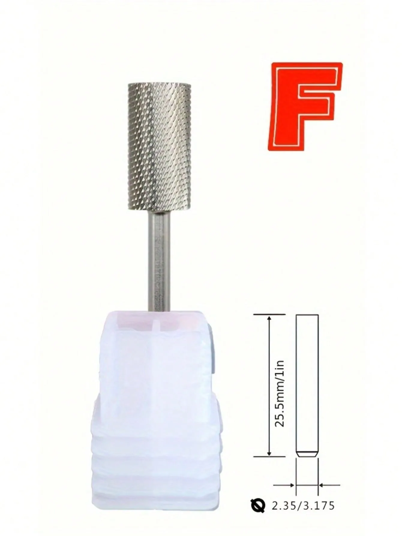 1 Stück Wolframstahl 5,35mm Fassförmiger Nagelbohrer für Nagelkunst-Zubehör