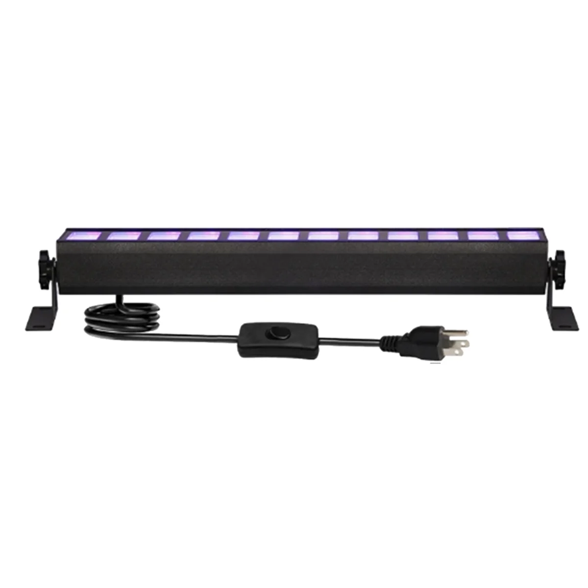 

AA98 LED Black UV Light Black Light Bar Switch Light Up Glow in the Dark Parties Supplies US Plug