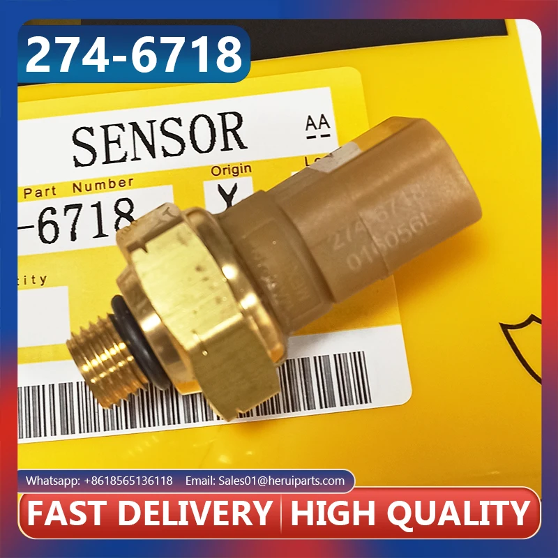 

Pressure Sensor 274-6718 2746718 For Excavator 345C 345D 349D 365C 385C 390D Engine C7 C9 C13 C15 Sensor