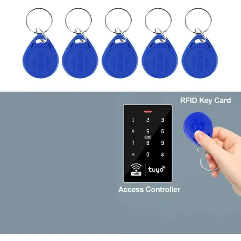 Rewritable 125KHz RFID Keyfob T5577 Proximity ID Token Access Control Door Entry Key Tag
