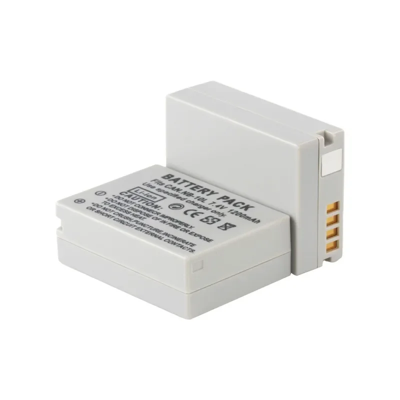 NB-10L Battery 7.4V 1200mAh Rechargeable Batteries and Charger for Canon POWERSHOT G16 G15 G1X SX60 50 40 G16 Camera Battery
