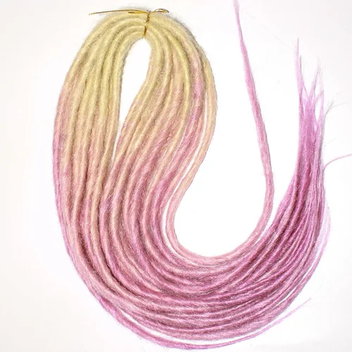 Imagen 2 del producto Qp-trenzas de doble Rasta, extensiones de cabello sintético trenzado, trenzas giratorias, Darling Soft Dread Kanekalon